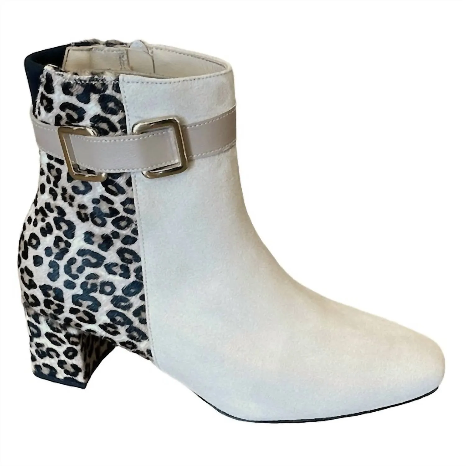 Transitional Season Women's Gracie Boots In Beige/ Leopard