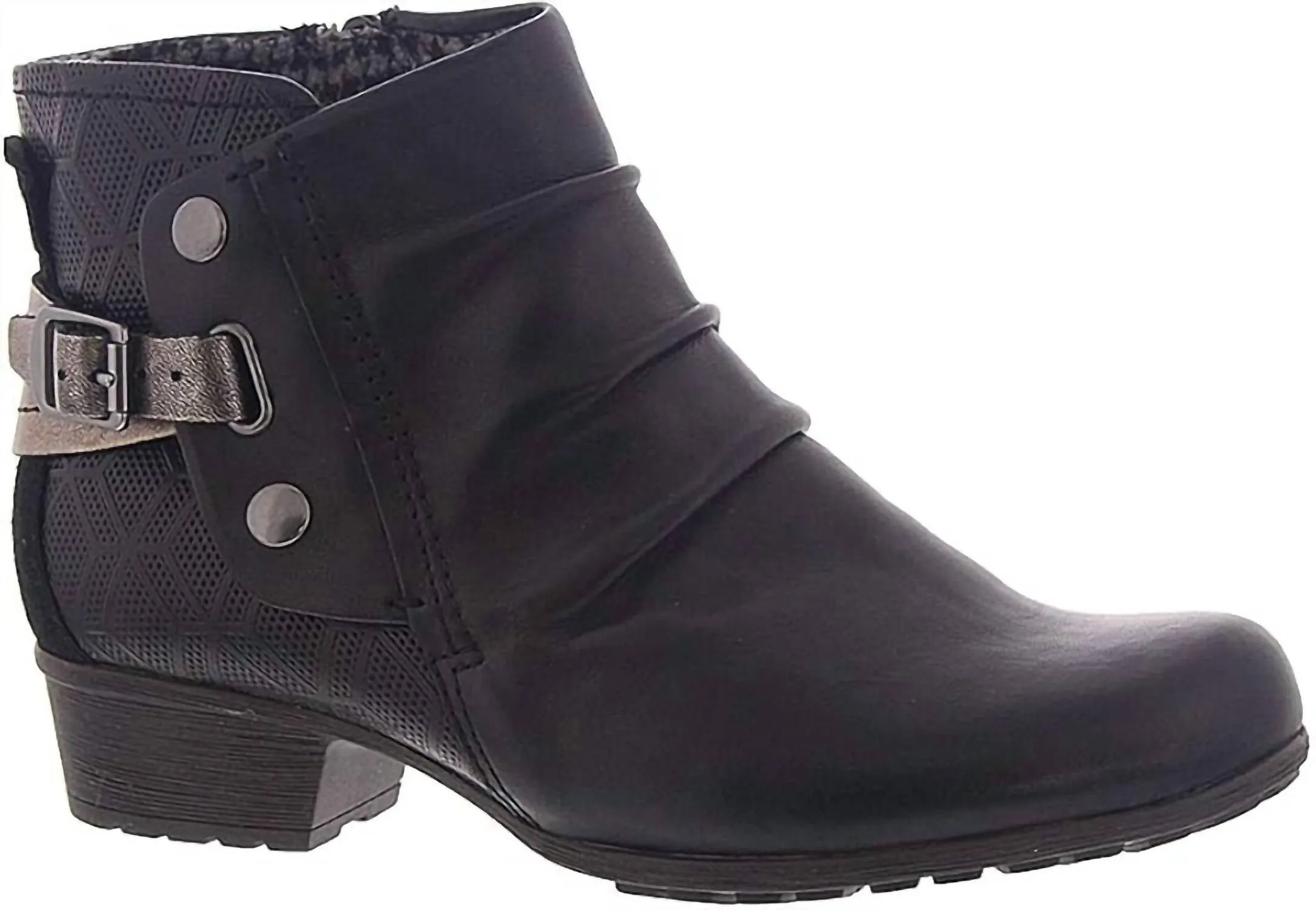 Women's Gratasha Hardware Boots In Black Anti Odor Urban Commute