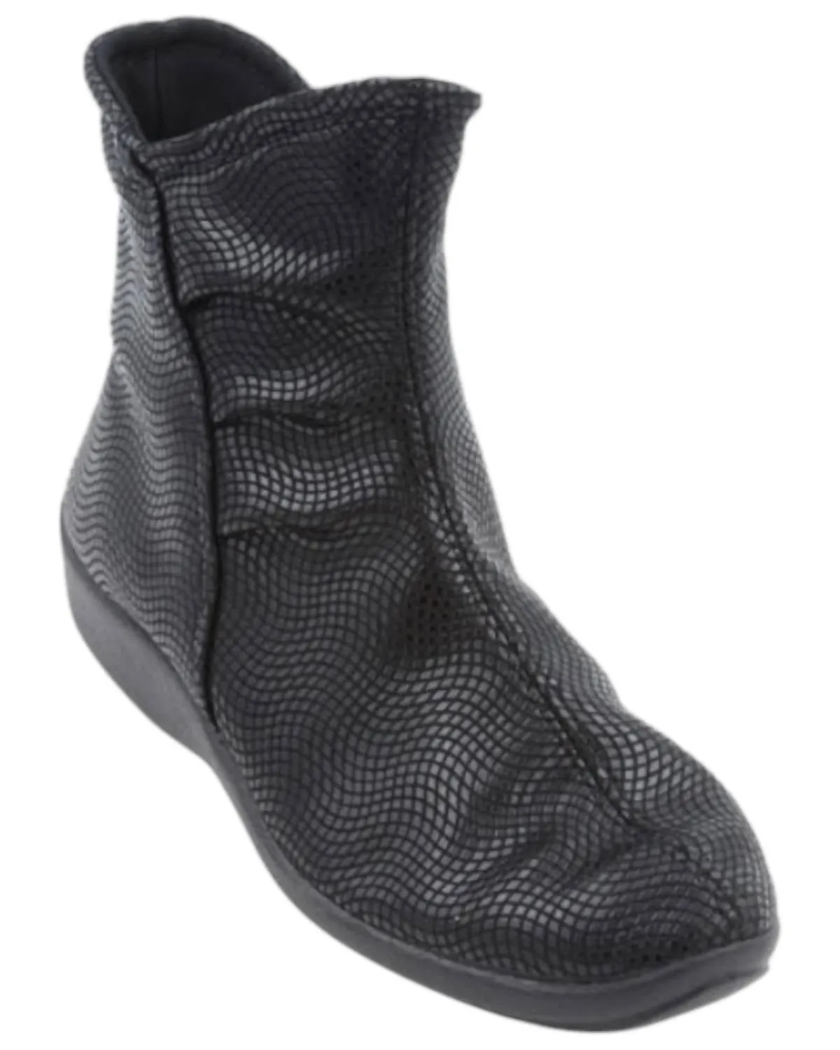 Women's Half Soft Booties In Black Creative Scratch Resistant Finish