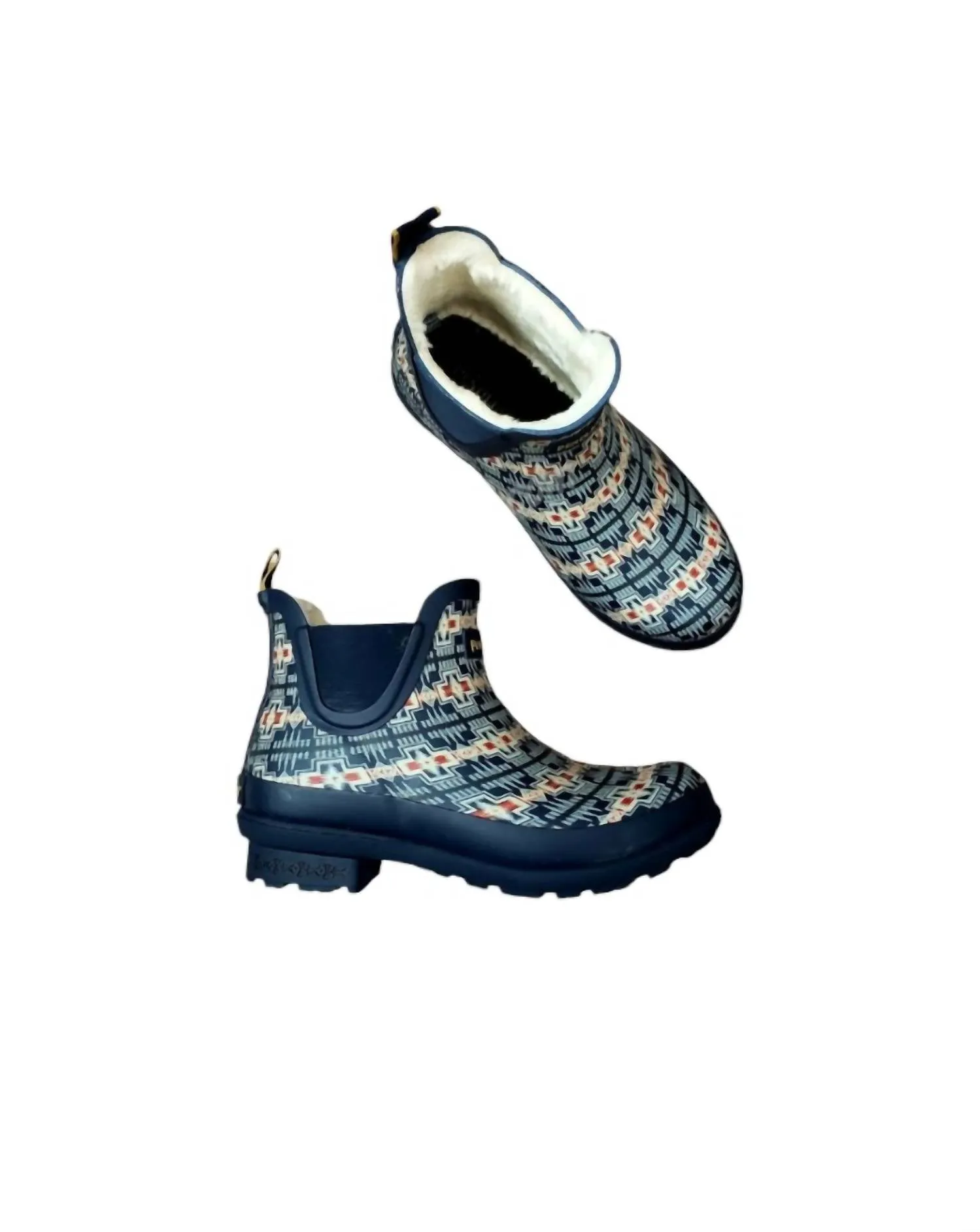 Women's Harding Fur Lined Chelsea Bootie In Navy Flexible Frame Rough Trail Hiker Trendy Look