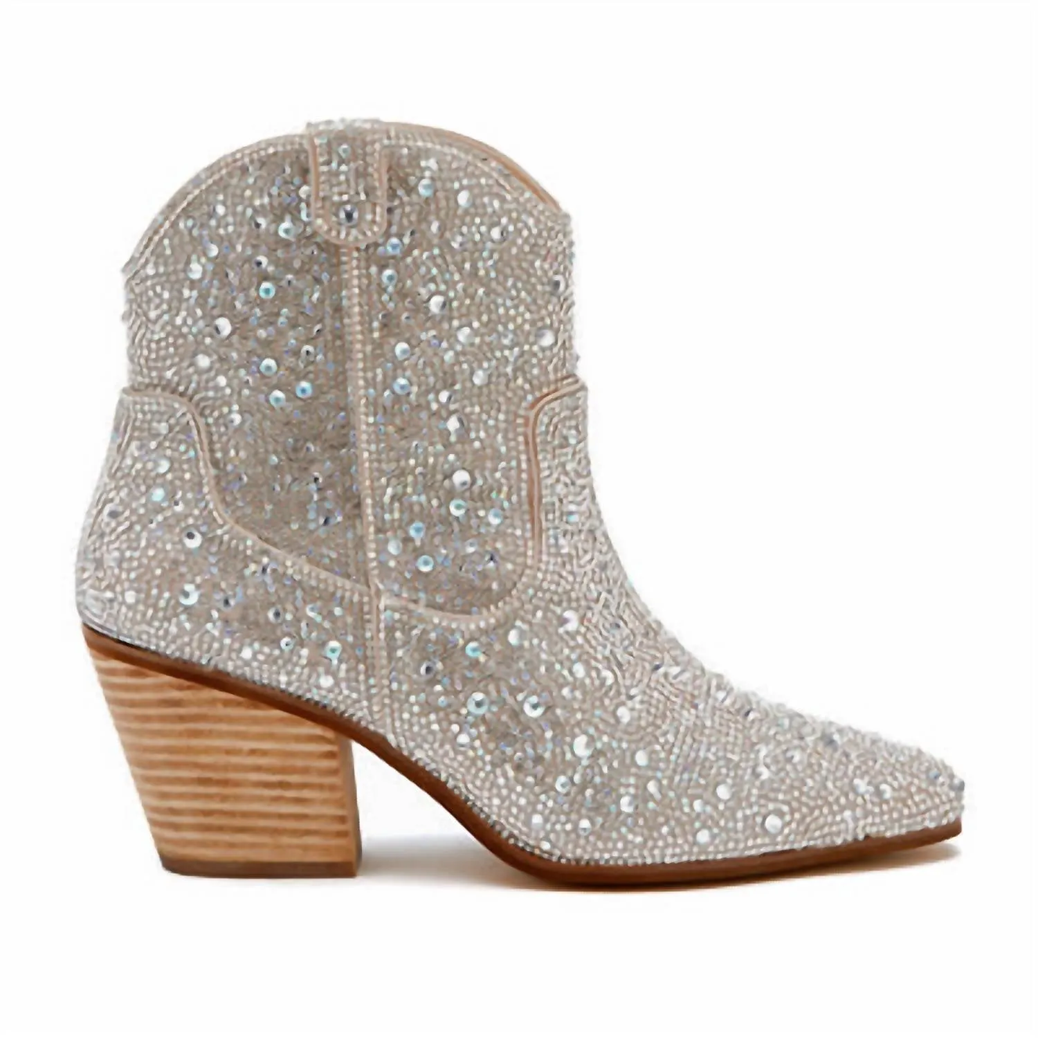 Women's Harlow Rhinestone Bootie In Clear Rhinestone Insulated Rough Trail Hiker