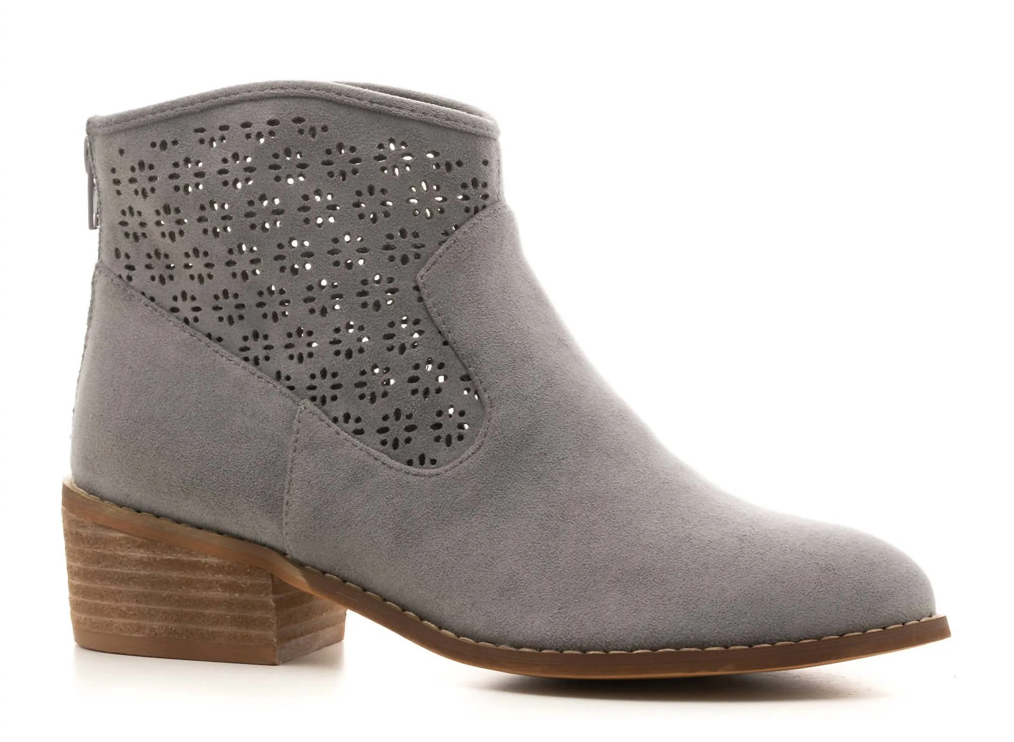 Women's Harvest Boot In Gray Adjustable lacing