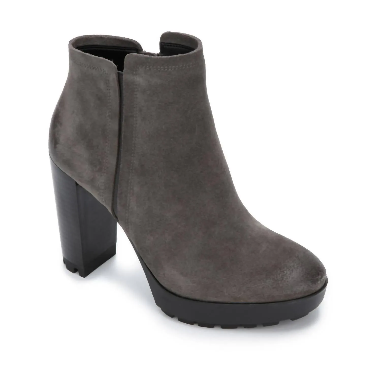 No Pressure Womens Justin Lug Chelsea Pg Faux Leather Ankle Boots In Asphalt