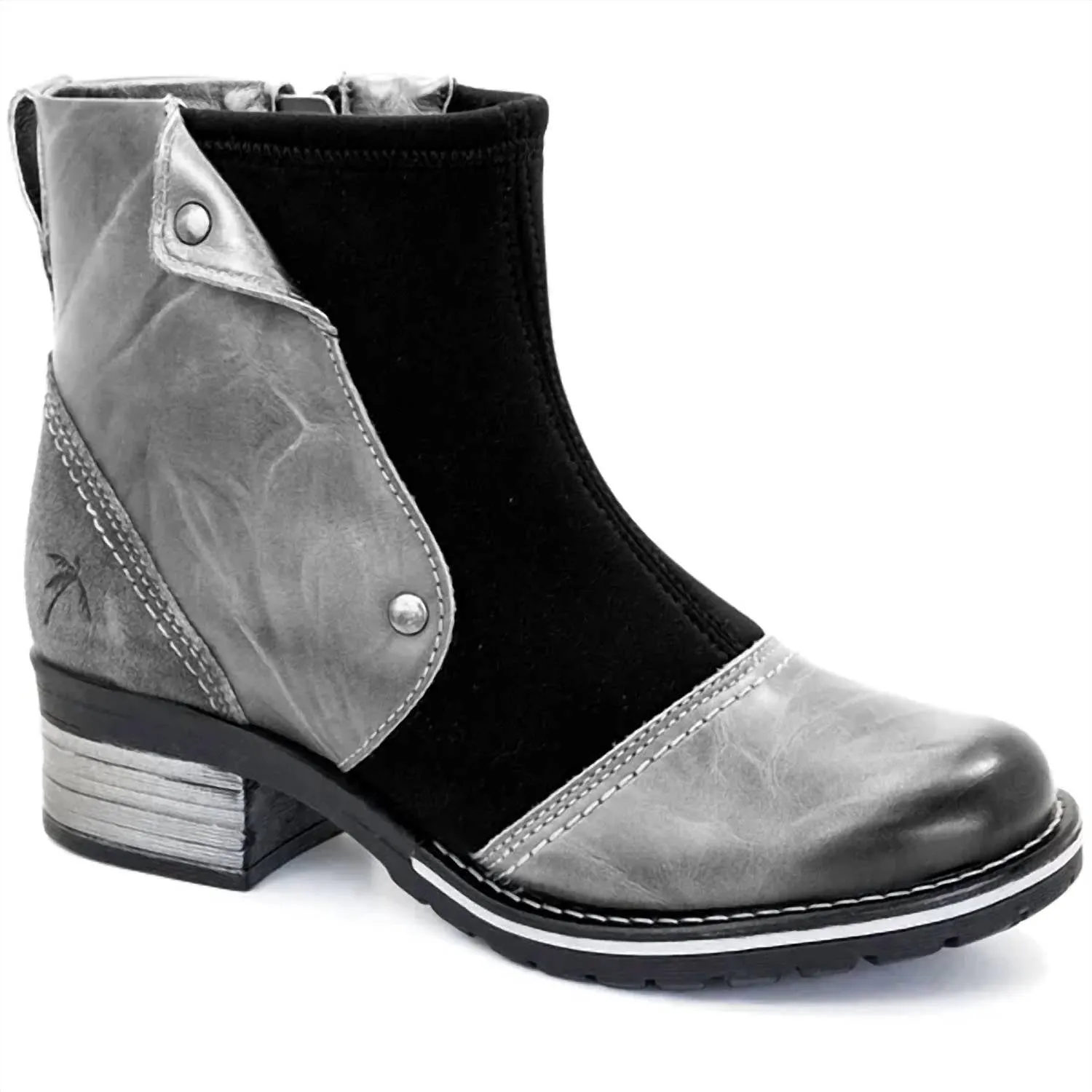 Women's Kassia Boot In Slate Slip Resistant Elastic Cuff