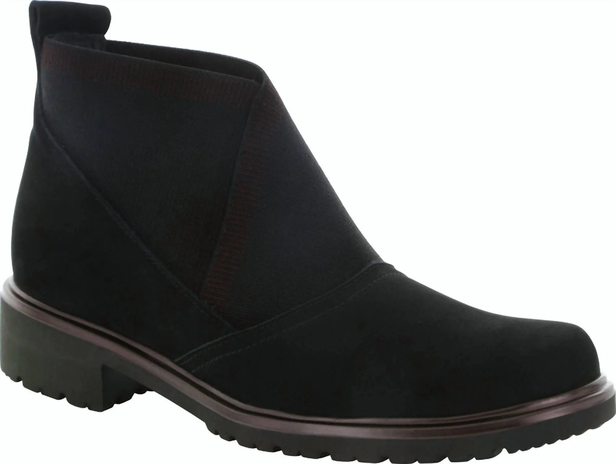 Family Fit Women's Kinston Booties In Black Nubuck