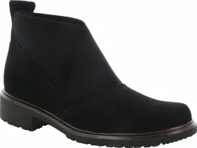 Brogue Detail Women's Kinston Booties In Black Nubuck