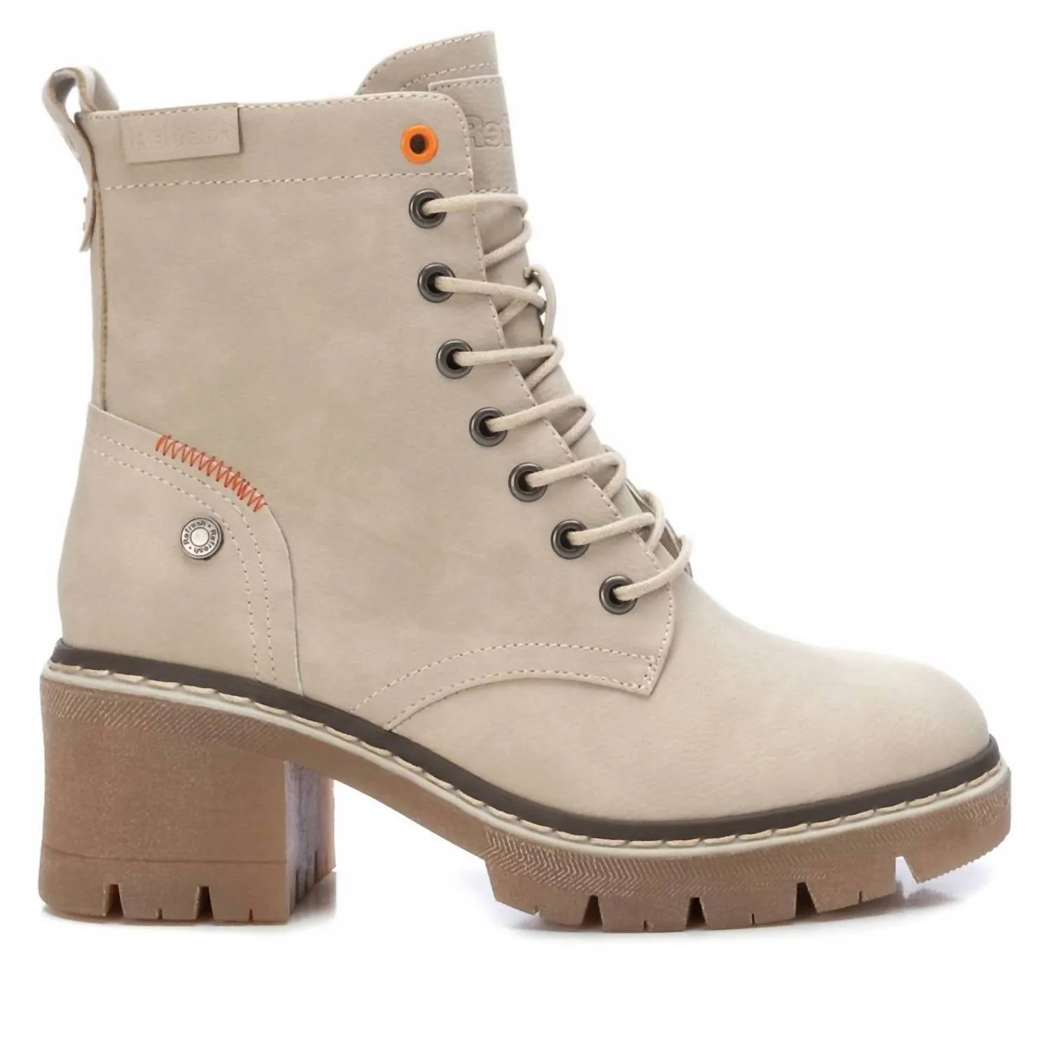 Women's Lace-Up Booties In Ice Heavy-Duty Build Utility Design