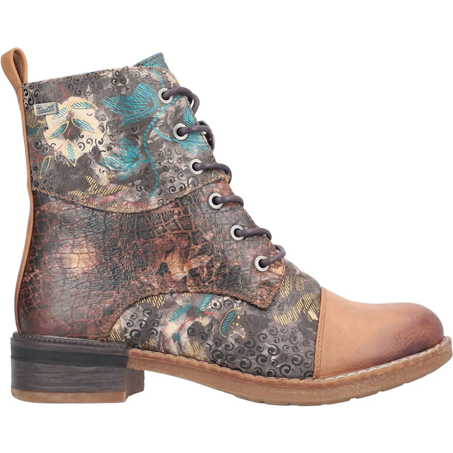 Women's Lace-Up Boots In Nuss/rauch-Multi Synthetic midsole