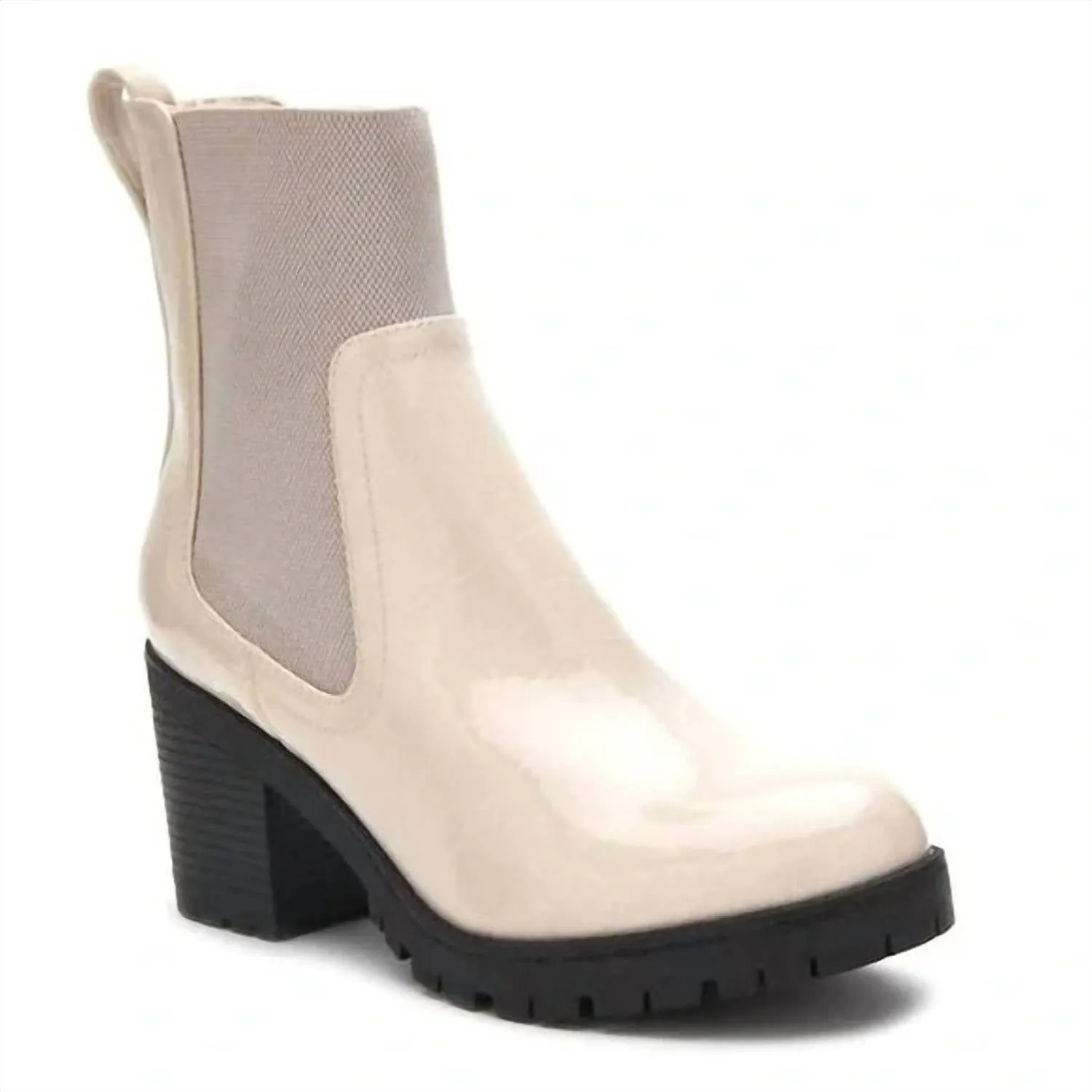 Women's Lane Ankle Boot In Ivory Mid Length