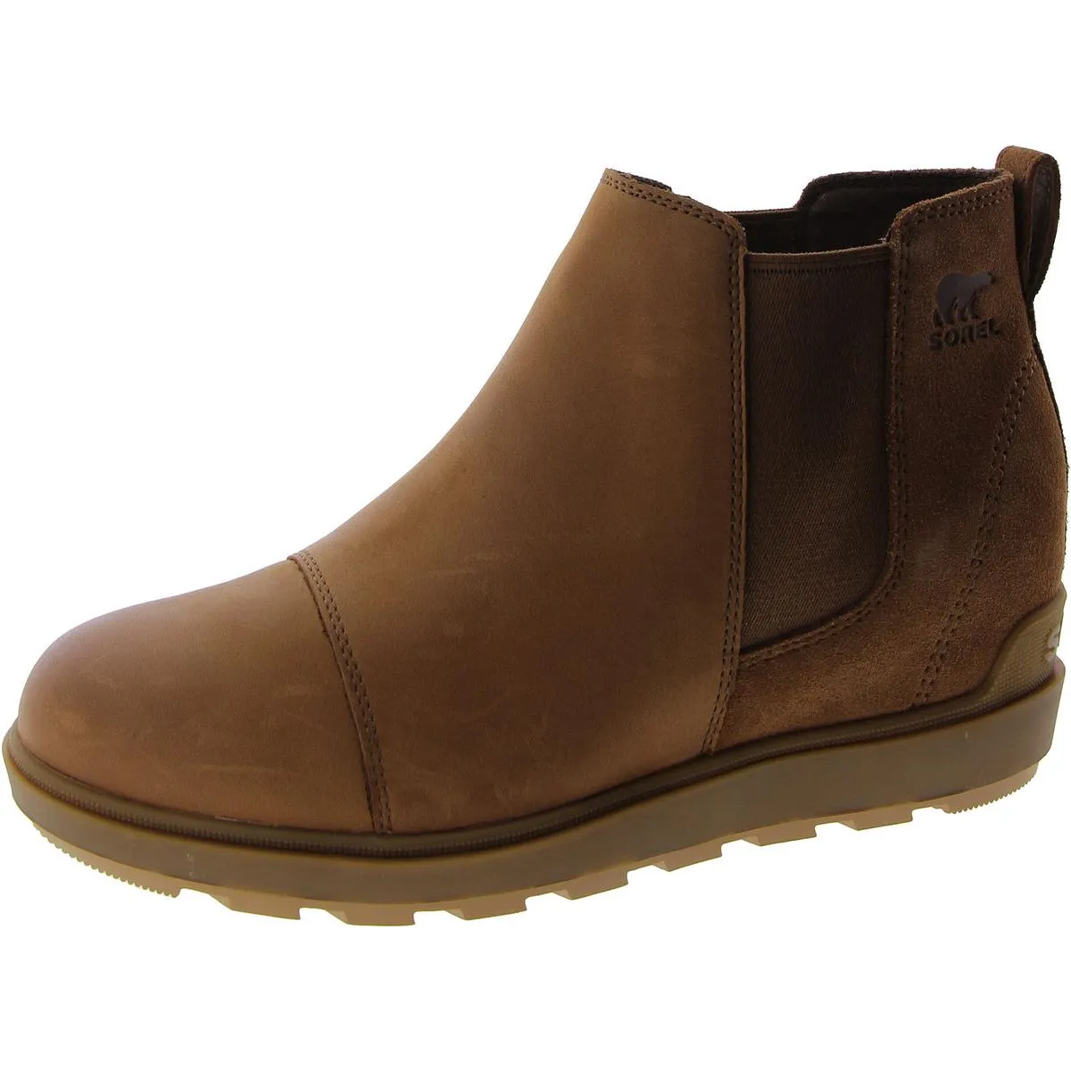 Dry Guard Womens Leather Flat Ankle Boots