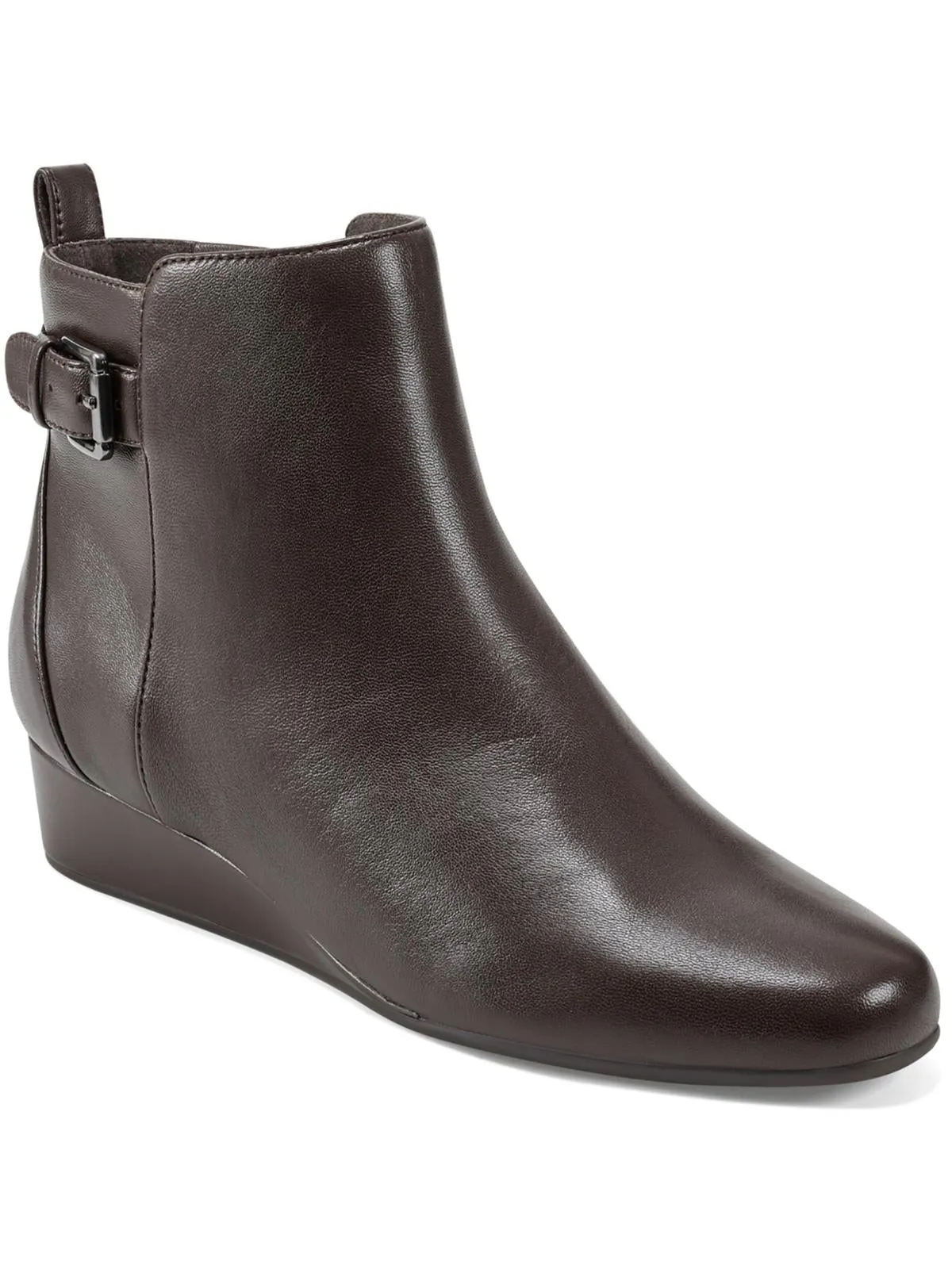 Grippy Outsole Daily Walks Womens Leather Pointed Toe Booties