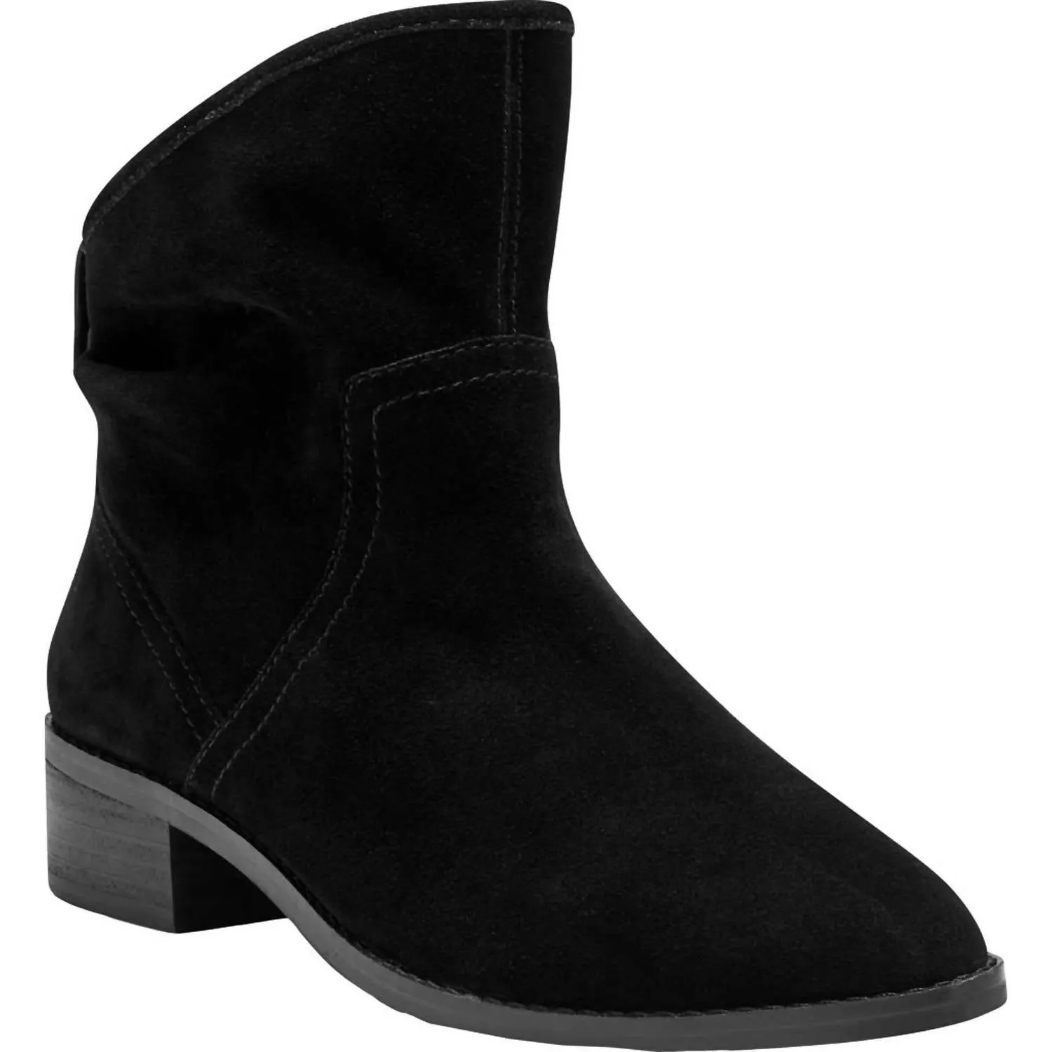 Women's Lollin Ankle Boots In Black Oiled Suede Comfort Lining Active Nomad Low Profile Snowy Path