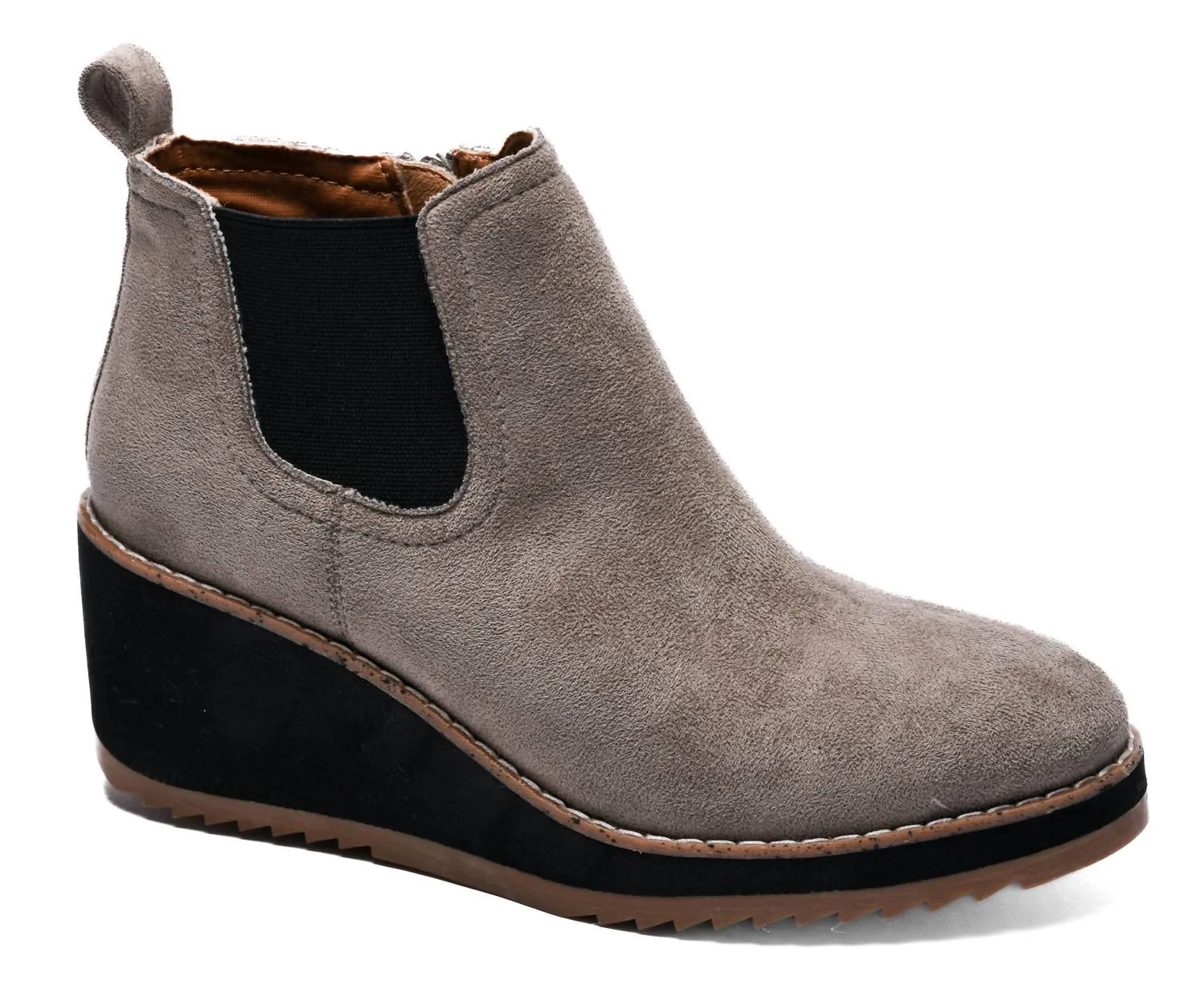Sleek Comfort work use Women's Love You A Latte Boot In Grey Suede