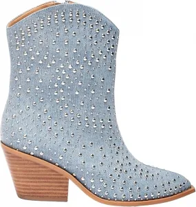 Women's Lowlights Boots In Light Blue Thermal Lining