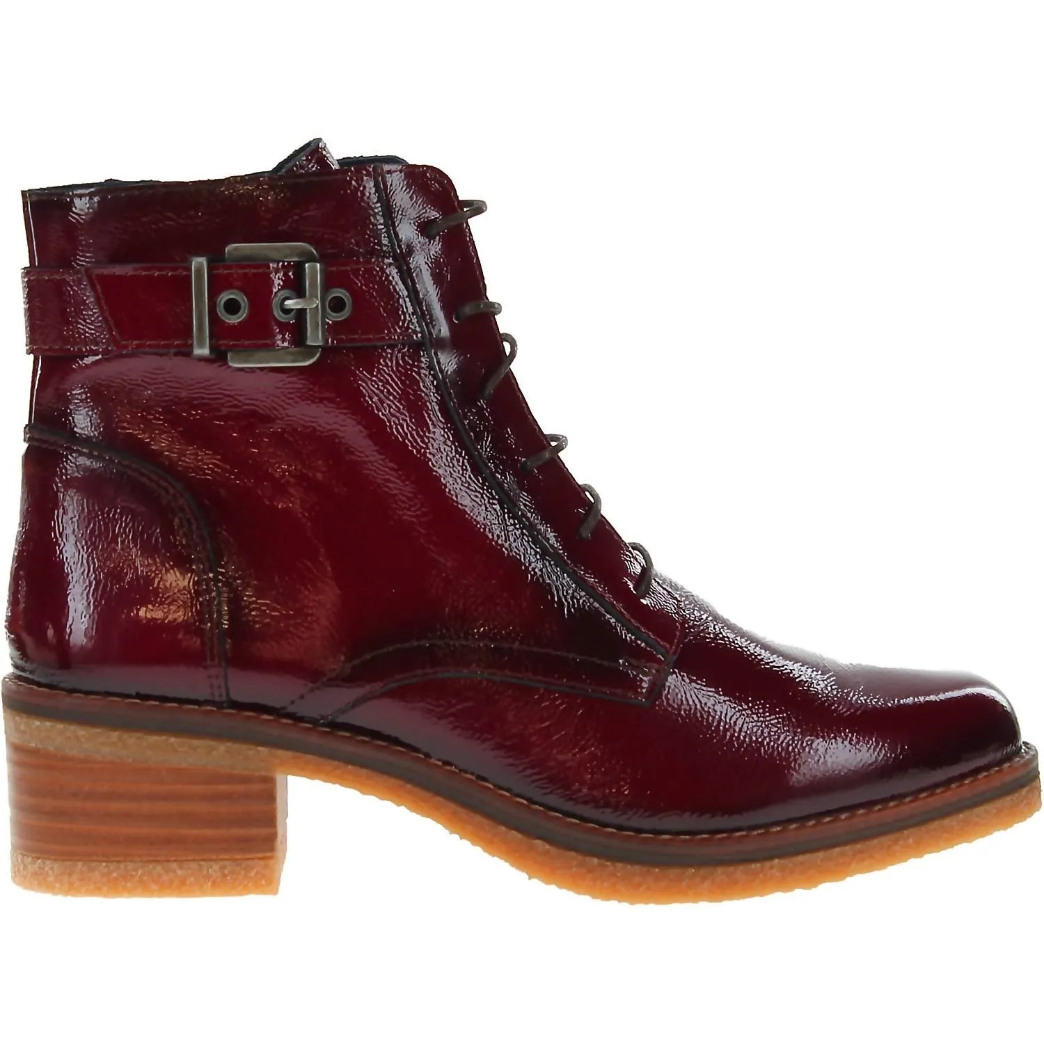 Women's Lucero Ankle Boots In Red Reinforced Form Morning Walk Cabin Cozy