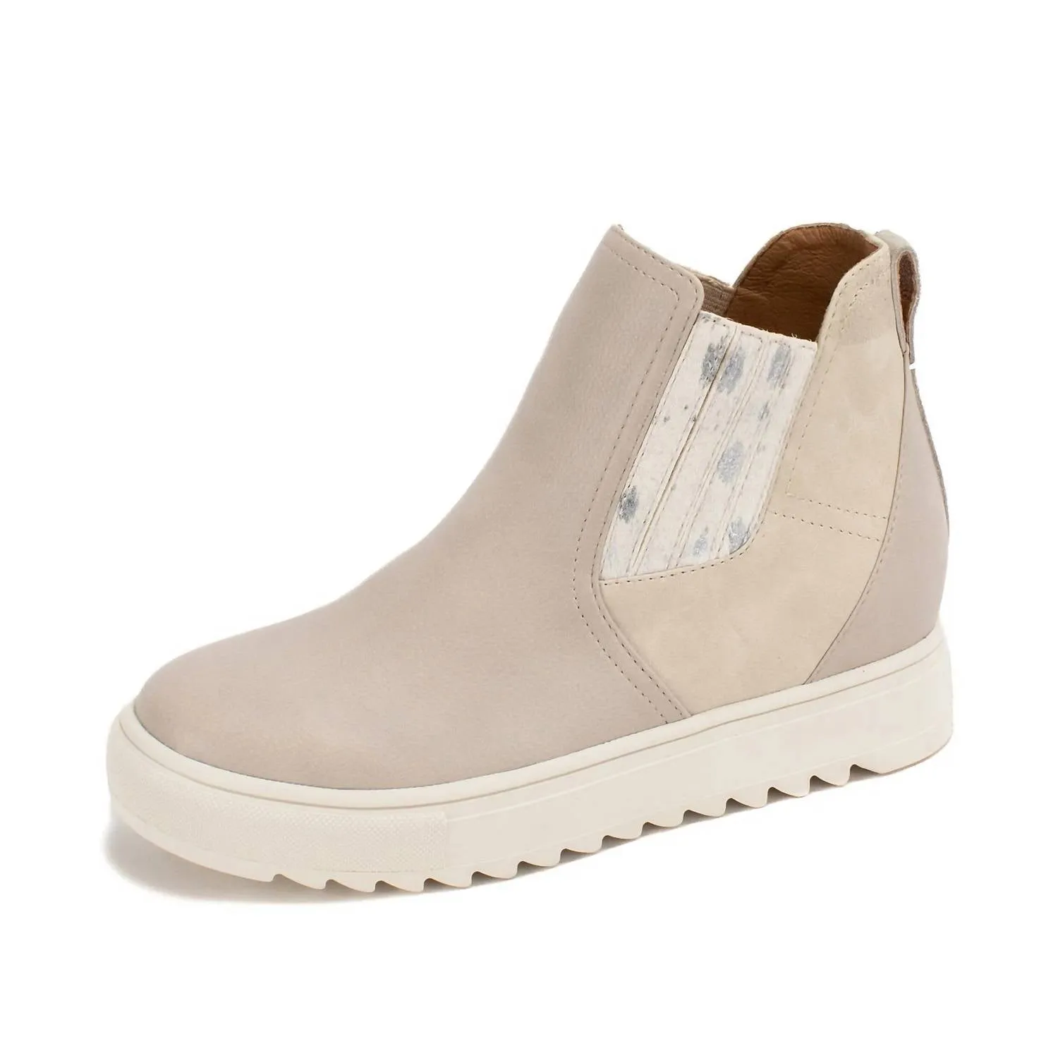 Women's Malvena Wedge Sneaker Boots In Beige Built Tough Thermal Core Adventure Seeker