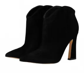 Seamless Comfort Daily Walks Structured Fit Women's Masina Suede Leather Boots In Black