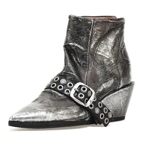 Women's Maxie Bootie In Antique Silver Waterproof Mountain Climber Leather