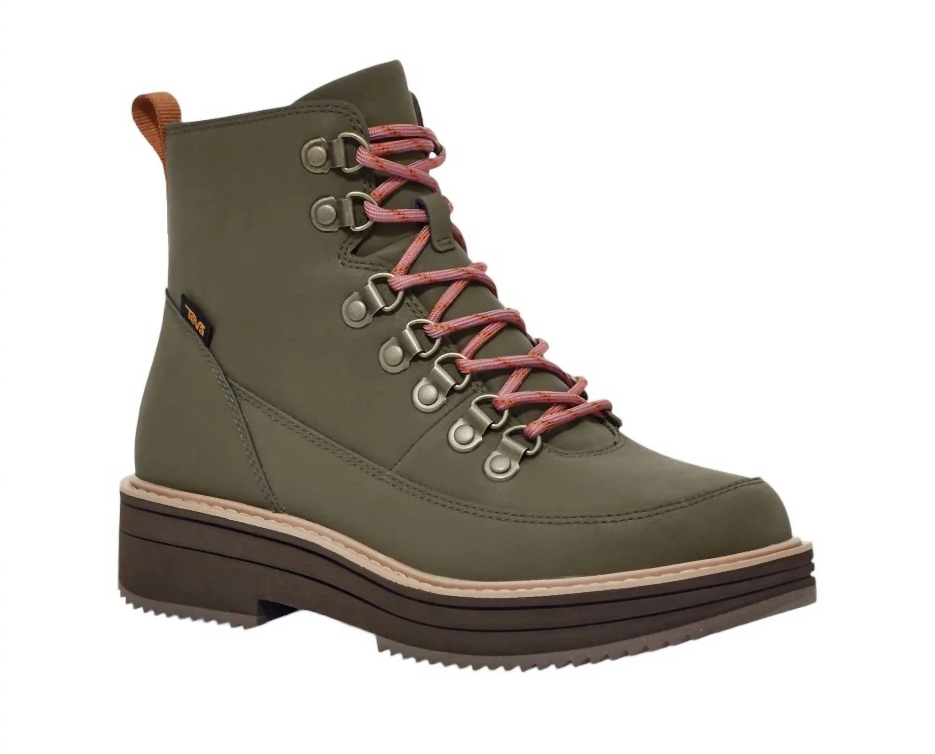 Rugged Built River Crossing ShockAbsorbing Women's Midform Fashion Boots In Dark Olive