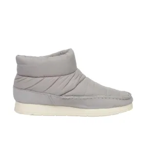 Women's Moc-Sider Bootie In Grey Nylon Protective Finish Functional Minimalist Functional Footwear