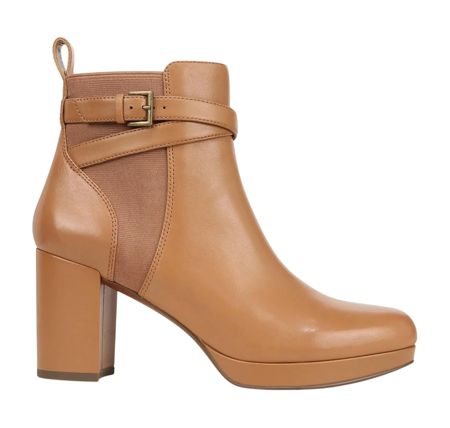 Easy Walk Classic Style Women's Nella Ankle Boot In Camel