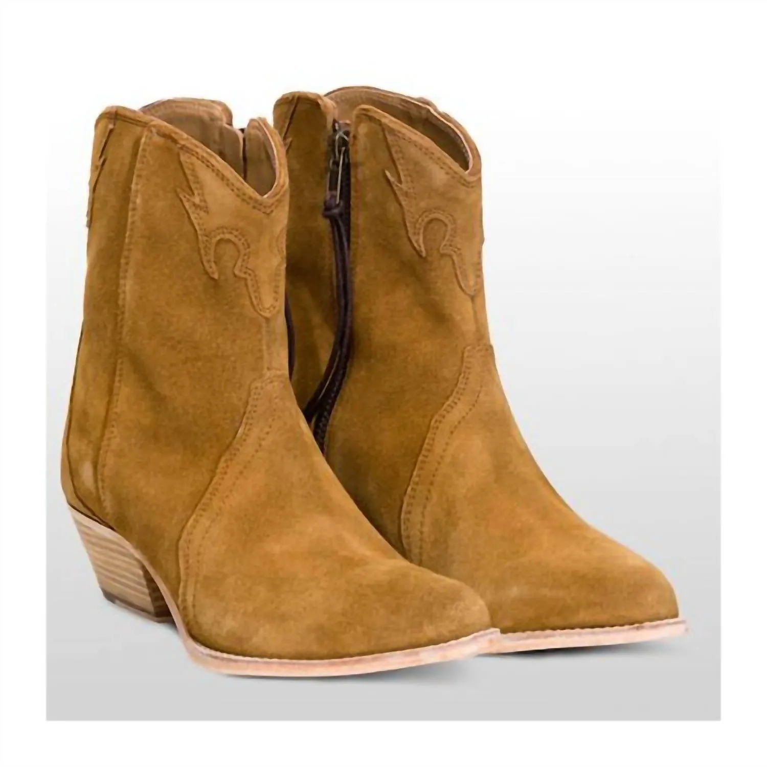Women's New Frontier Western Boot In Camel Quick Drying Cold Weather Commuter soft fit