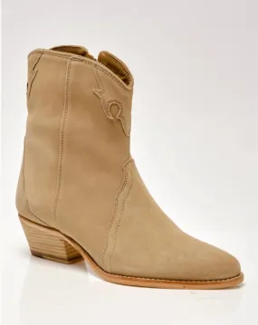 Waterproof Adventure Journey Women's New Frontier Western Boot In Oyster Suede