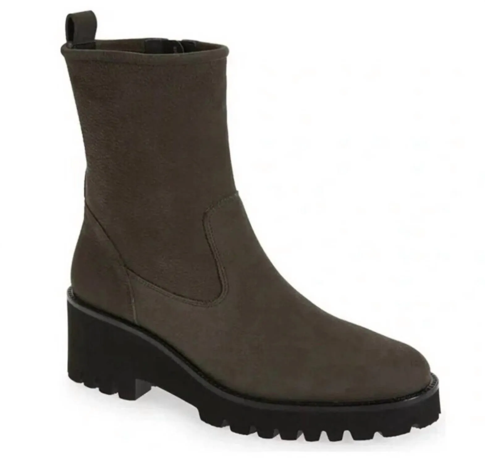 Women's Newbury Suede Wedge Boots In Iron Warm Comfort Comfortable Straps
