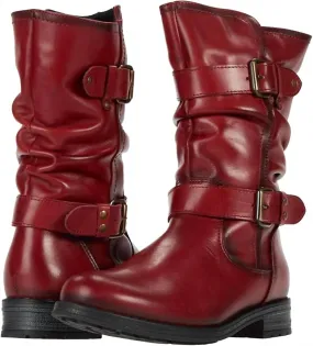 Women's Noelle Boots In Red Construction Ready