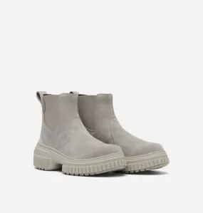 High Quality Leather Women's Ona Ave Waterproof Chelsea Boot In Chrome Grey / Dove