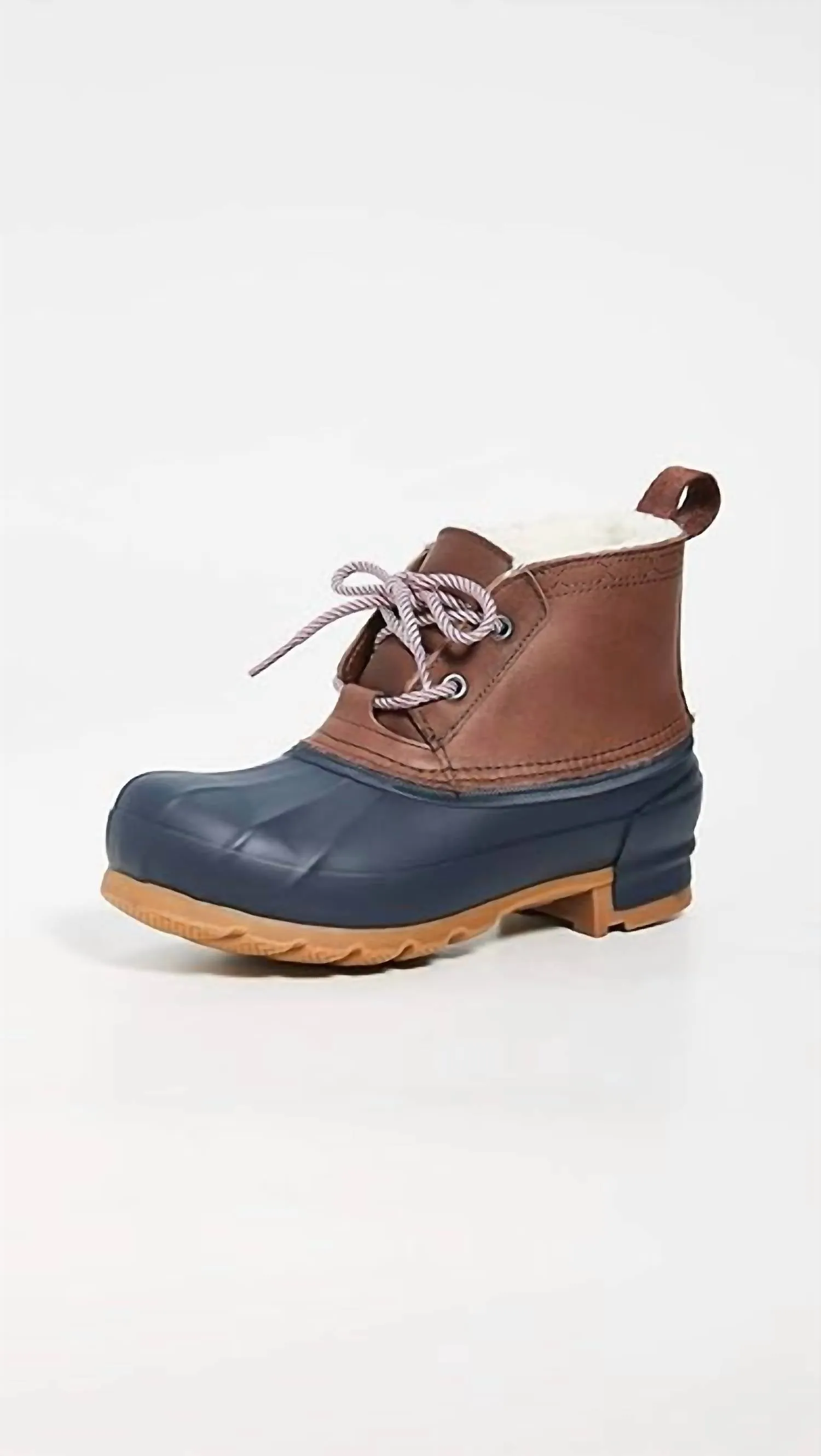 All-Weather Wear Quick Drying Cold Climate Women's Original Short Insulated Pac Boots In Burnt Sienna/navy