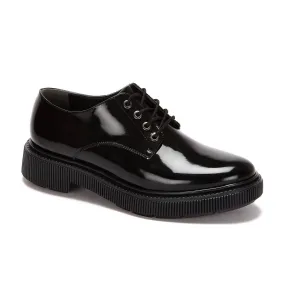 Quick Style Shoes Women's Patent Oxfords In Black