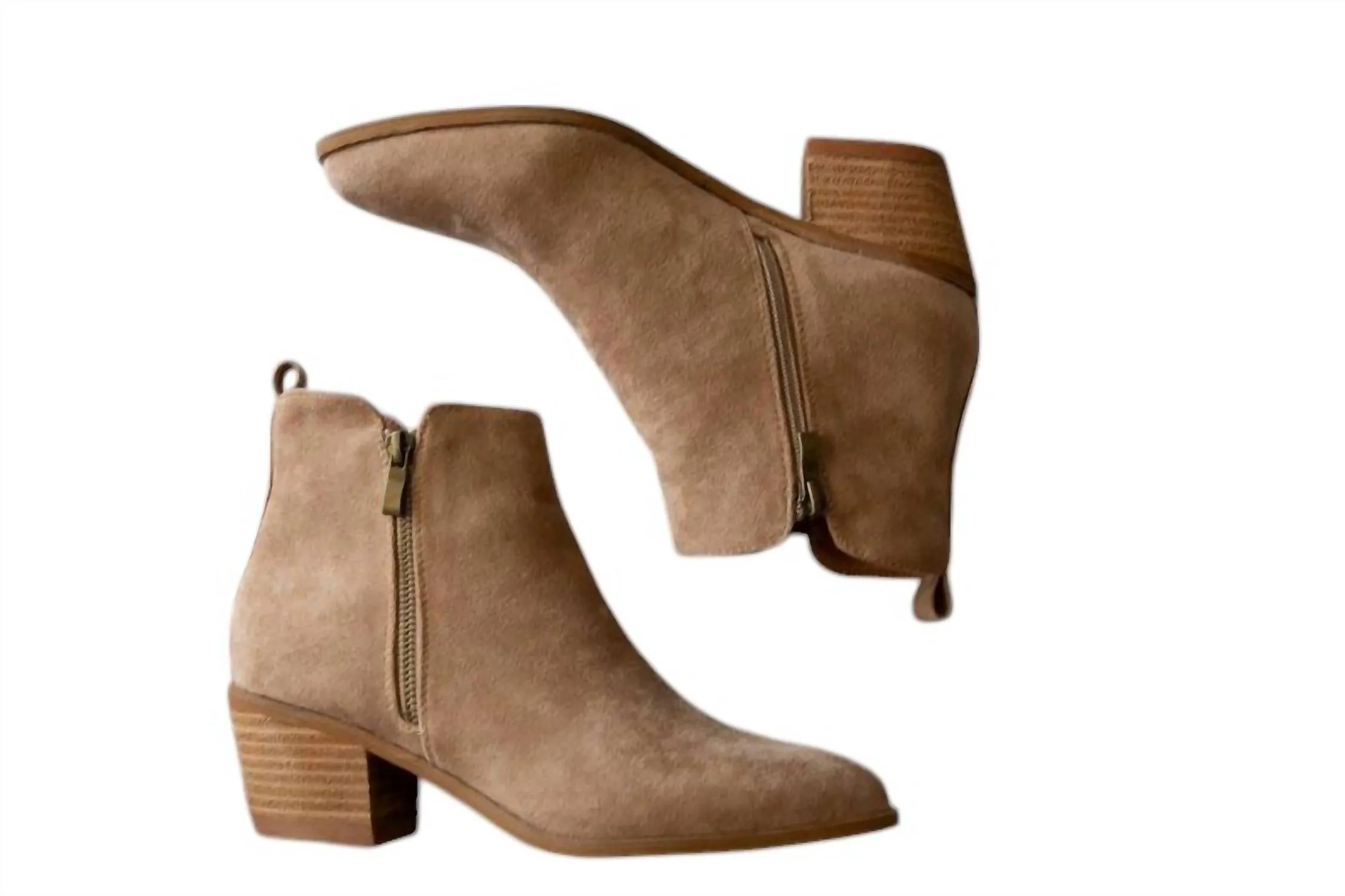 Cushioned Fit Women's Rachel Ankle Bootie In Taupe