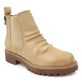Dual Density Outsole Anti Bacterial Women's Redsen-2 Boots In Cashew Local Sheriff
