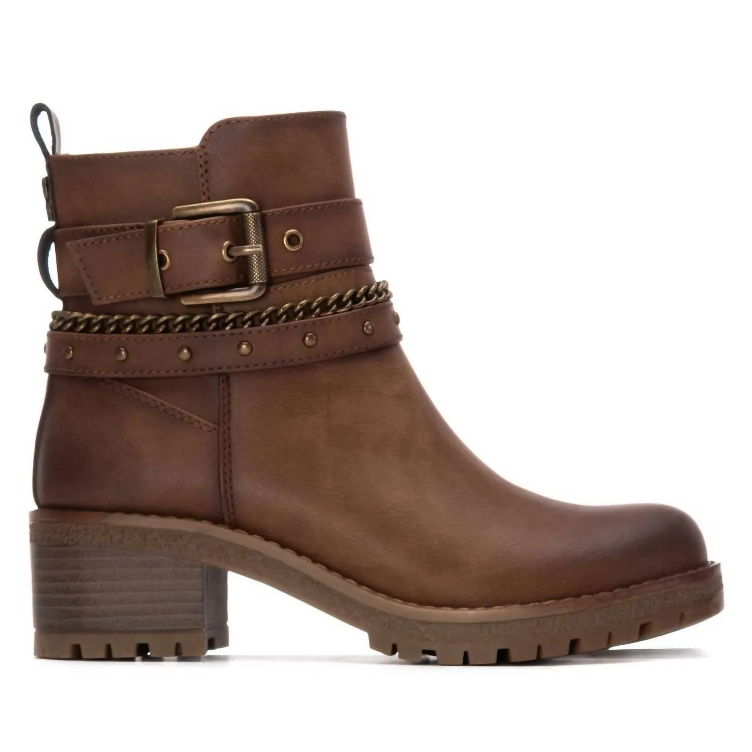 Women's Refresh 172918 Booties In Camel Polyester