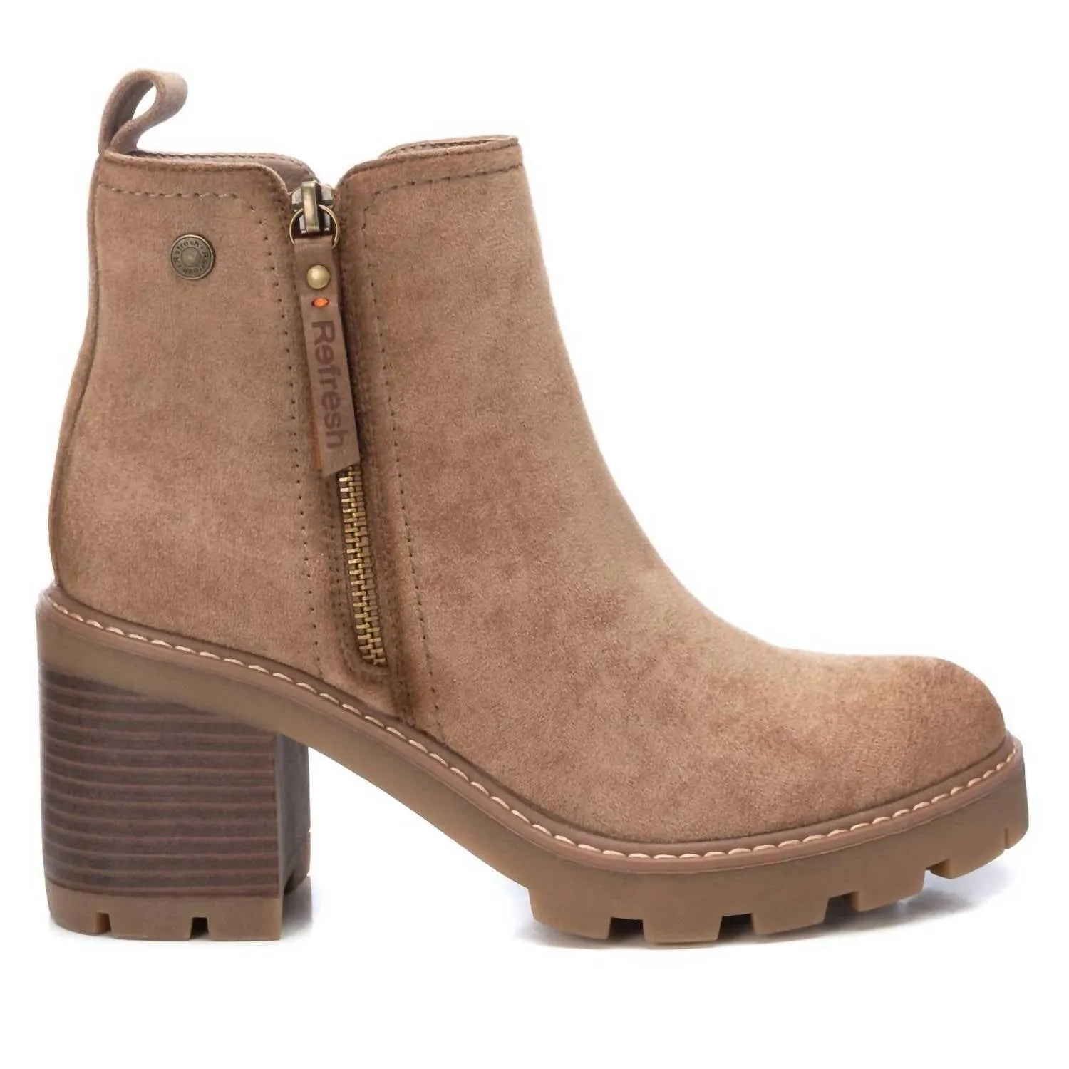 Closed Toe Design Women's Refresh Booties In Taupe