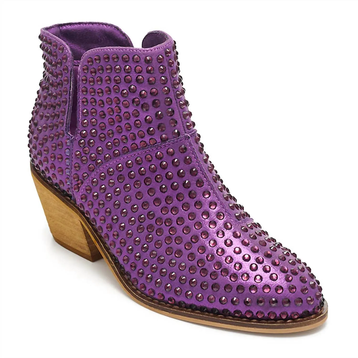 Women's Rhinestone Bootie In Purple Anti Odor Backcountry Camper