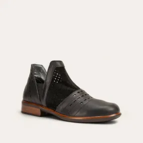 Comfort Cushioning Quick Drying Functional Minimalist Women's Rivotra Boots - Medium In Perfect Black Combo / Soft Black