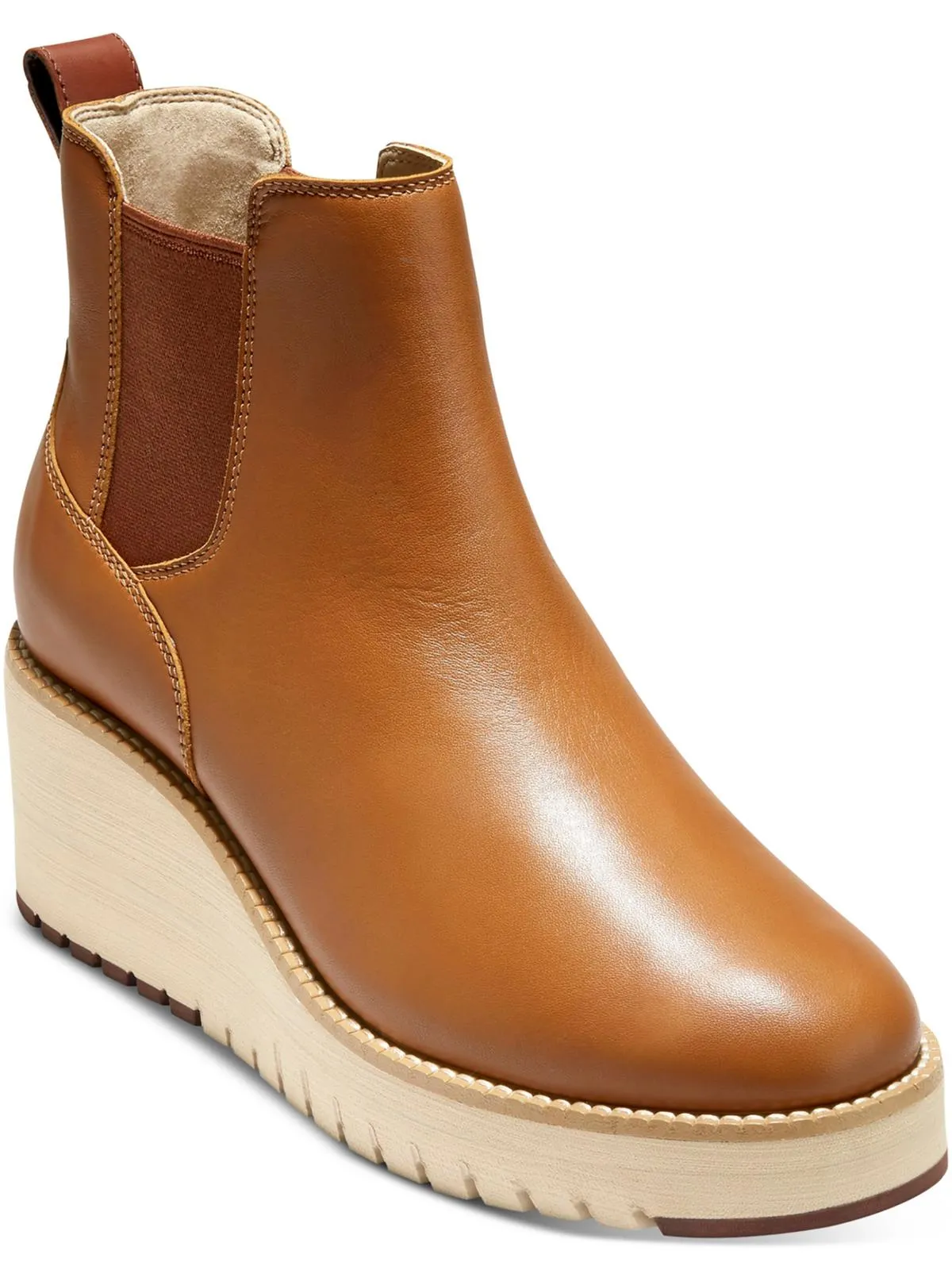 Womens ROUND TOE ANKLE Wedge Boots Run Errand