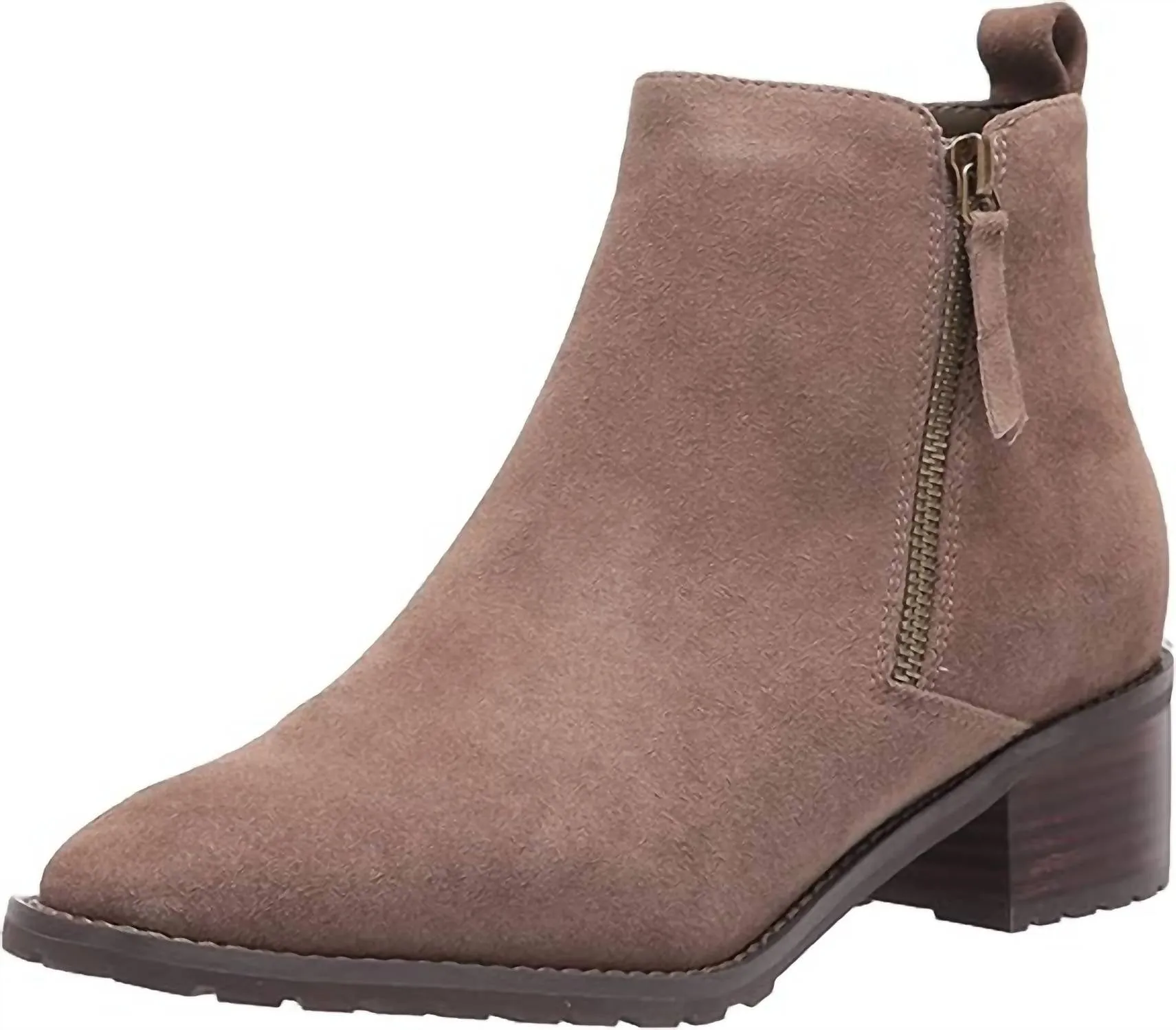 Women's Samara Ankle Boot In Dark Taupe Suede Breathable fabric