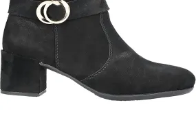 Durable Shell All Day Worker Road Trip Women's Sarah 89 Casual Ankle Suede Boots In Black