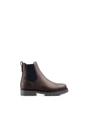 Women??S Sheepskin Boudica Ankle Boots In Mahogany Leather Modern Minimal Daily Comfort