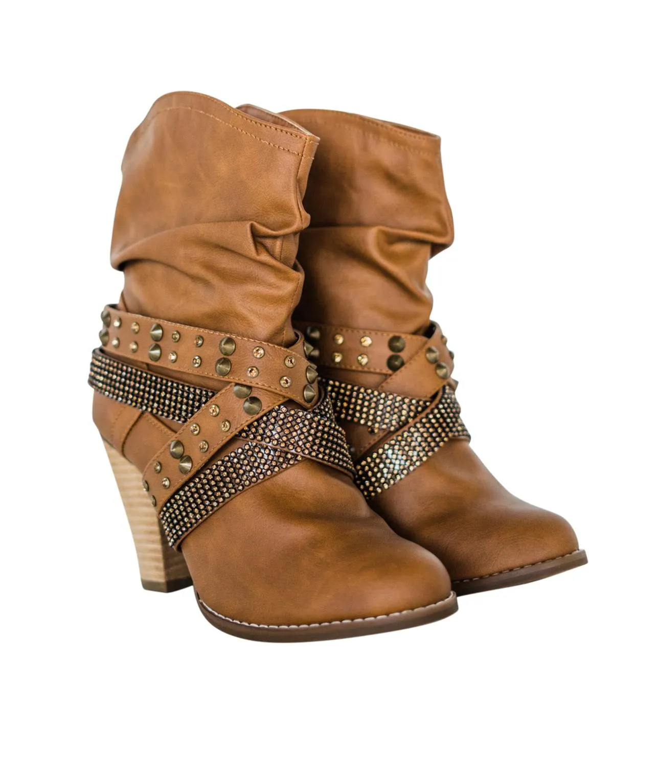 Women's Short Change Booties In Tan Ultra Comfort Library Visit