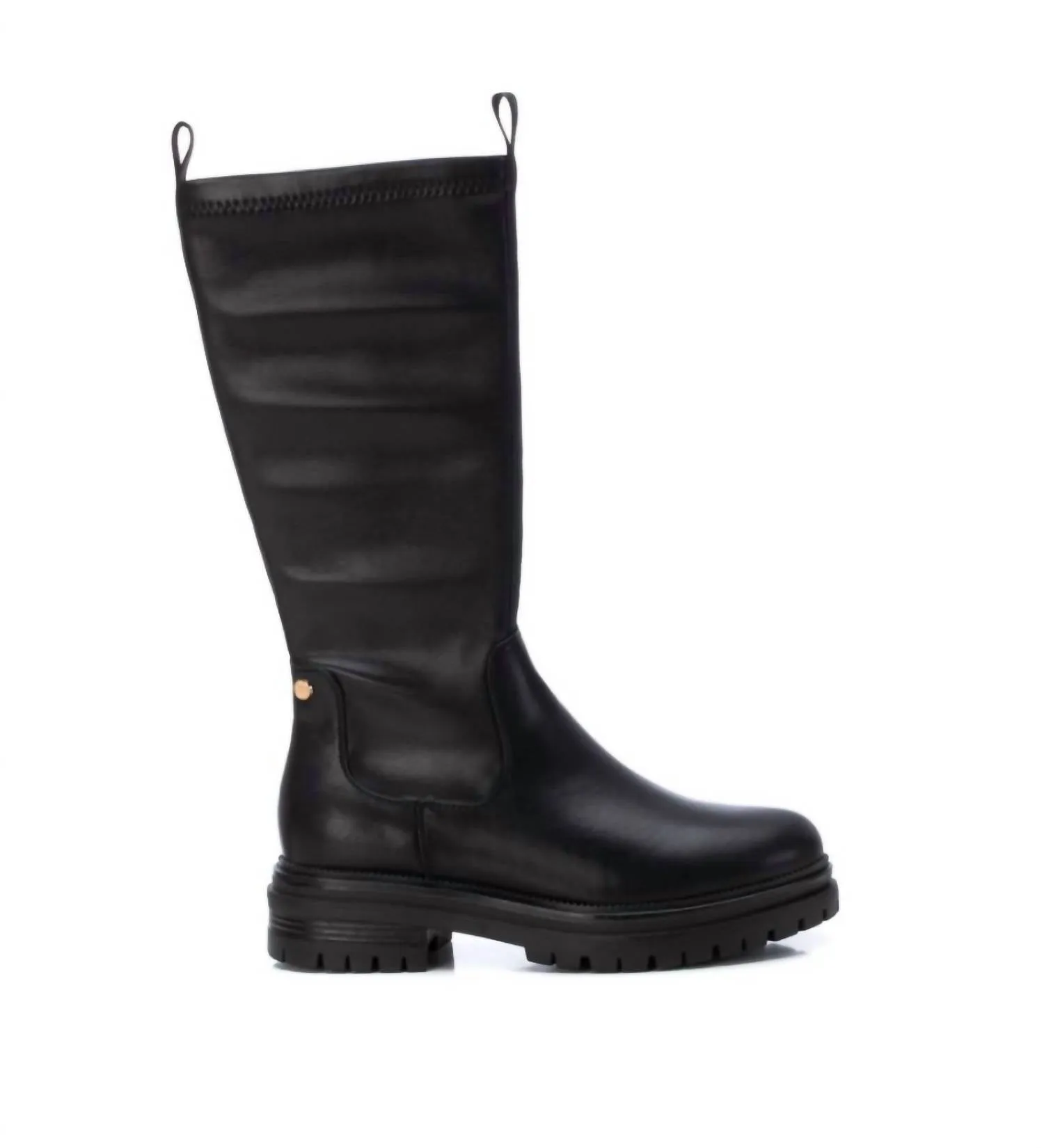 Structured Fit Women's Side Zip Boots In Black