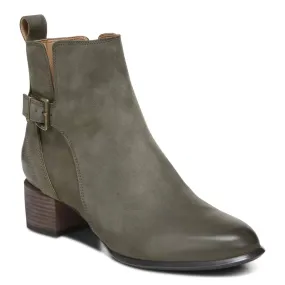 Women's Sienna Waterproof Ankle Boots In Olive Heel Stabilizer Smooth Surface