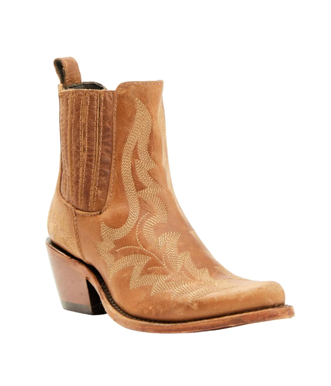 Women's Simone Stitched Ankle Boot In Tan Secure fit Seamless Comfort Active Nomad