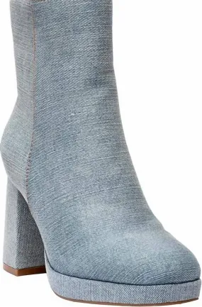Women's Slug Bug Platform Boots In Denim Grip Support