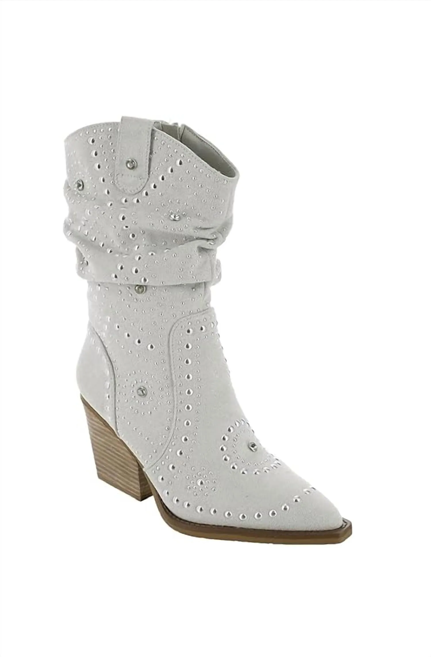 Neutral design Women's Stellar Studded Boot In Cream