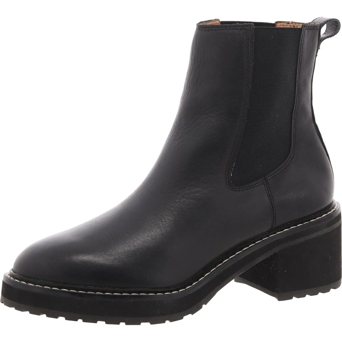 Padded Interior Urban Traveler Womens Stretch Leather Chelsea Boots