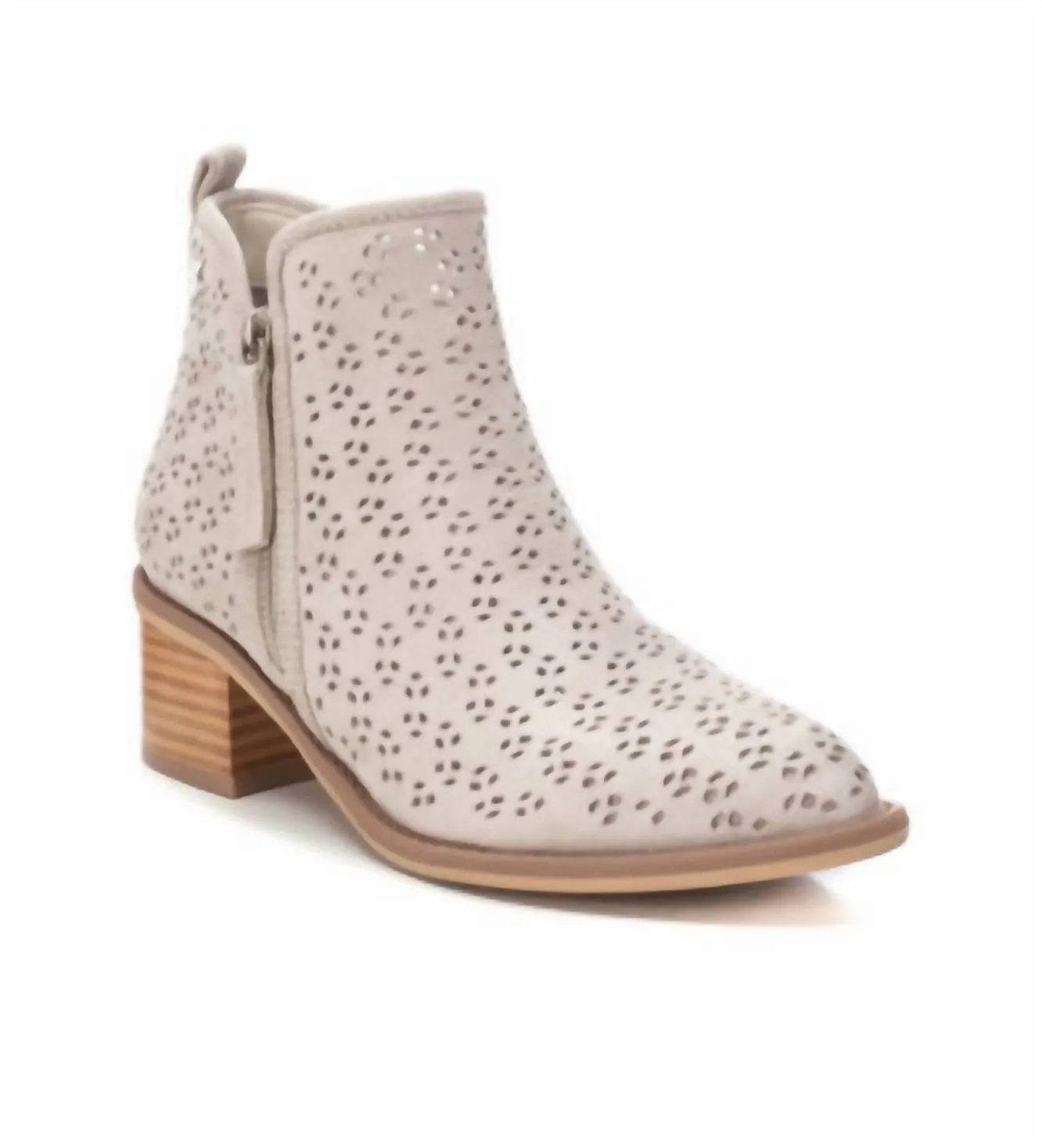 Women's Suede Ankle Booties In Ice Multi-Purpose